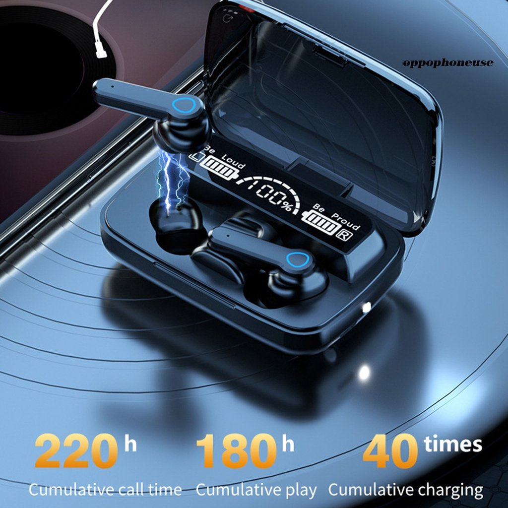 Tai nghe Bluetooth V5.1 M19 kháng nước IPX7, có mic nghe gọi