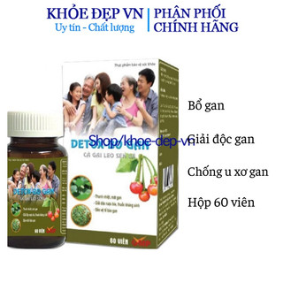 Viên uống giải độc gan Detox Bổ Gan thanh nhiệt mát gan, tăng cường chức năng gan -Hàng chính hãng