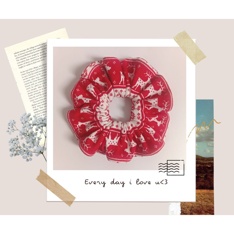 Cột tóc scrunchies thổ cẩm