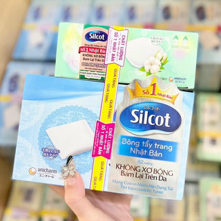 Set 2 Hộp Bông Trang Điểm Silcot Tặng 1 Hộp Nhỏ