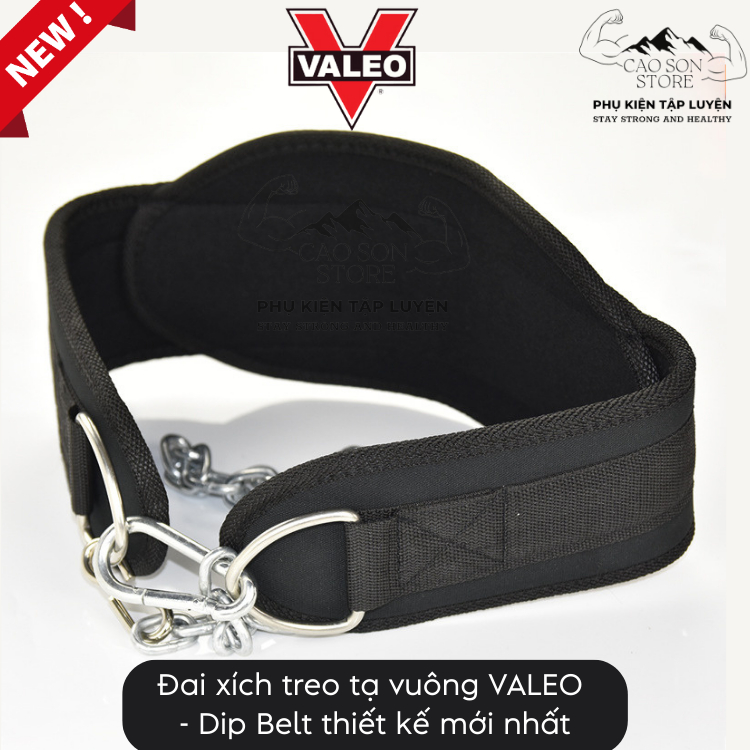Đai Xích Treo Tạ VALEO Cho Các Bài Hít Xà Đơn (Pull-up) Và Xà Kép (Dip) Dip Belt VALEO Model: 48-9 Đai Treo Thêm Tạ