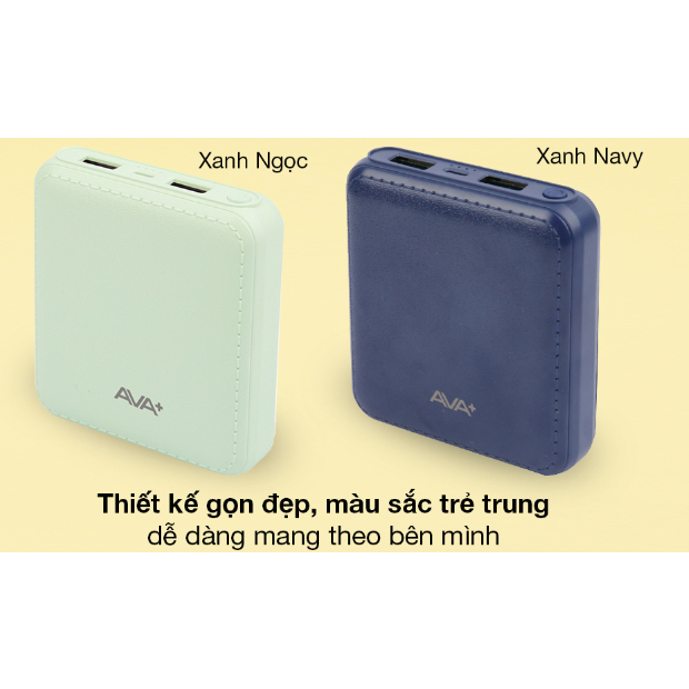 Pin sạc dự phòng 99% - Like New 7500mAh AVA+ DS005-PP sạc 2.5 lần Iphone XR