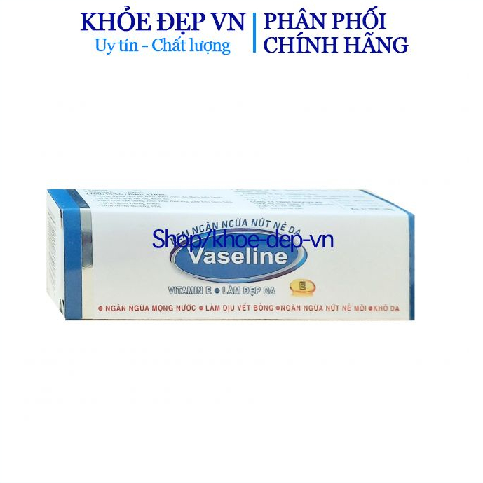 Vaseline - Sáp vaselin dưỡng môi, ngăn nẻ môi, khô môi, da làm đẹp da, làm dịu vết bỏng Tuýp 10g