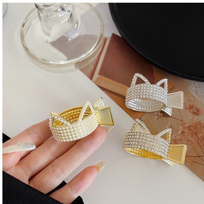 Kẹp Tóc Đuôi Ngựa Tạo Kiểu Tai Mèo Tai Thỏ