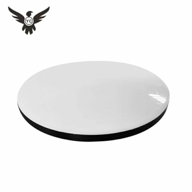 Đèn ốp trần phòng khách, phòng ngủ, ban công 24W viền vàng, đen - Ánh sáng trắng