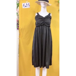 đầm thun đen 2 dây (dưới size M). S626