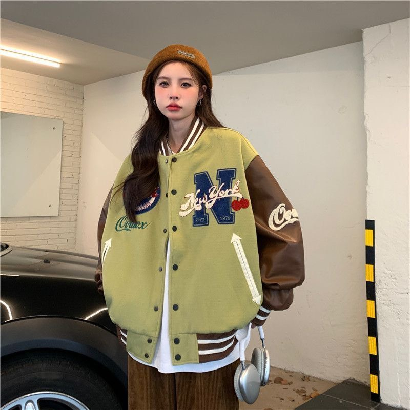 Áo khoác bomber nữ mỏng màu trắng shop Đậu Xinh - B302