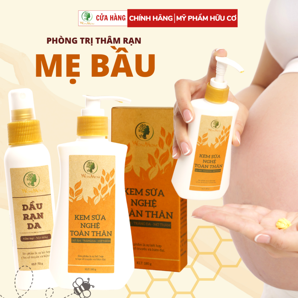 Bộ phòng ngừa và giảm thâm rạn cho mẹ bầu và sau sinh WonMom
