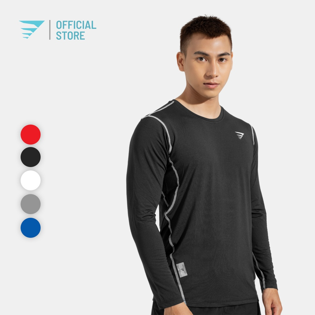 Áo thể thao giữ nhiệt nam Alpha lót lông cừu tay dài form body tập gym work out đá banh bóng rổ chạy bộ thu đông ADTS002