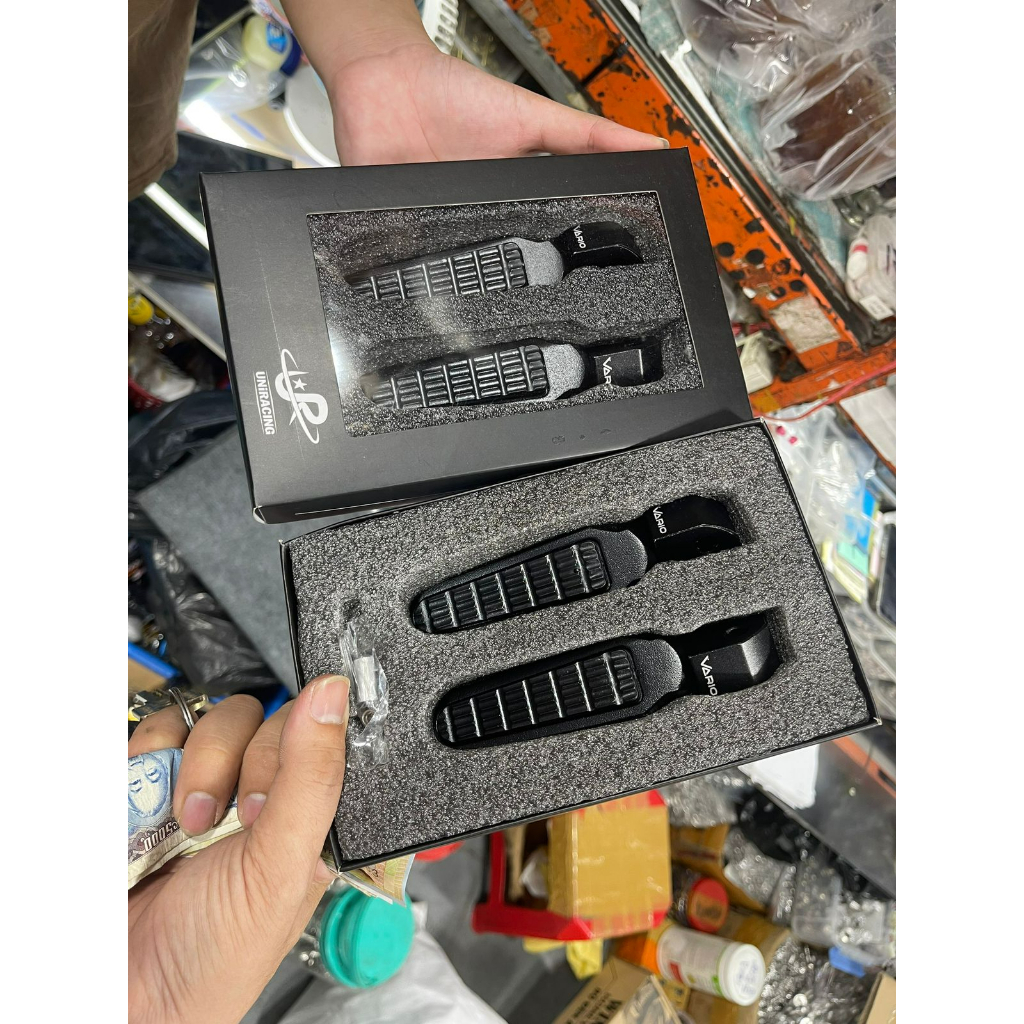 Cặp gác chân nhôm đúc CNC Vario.