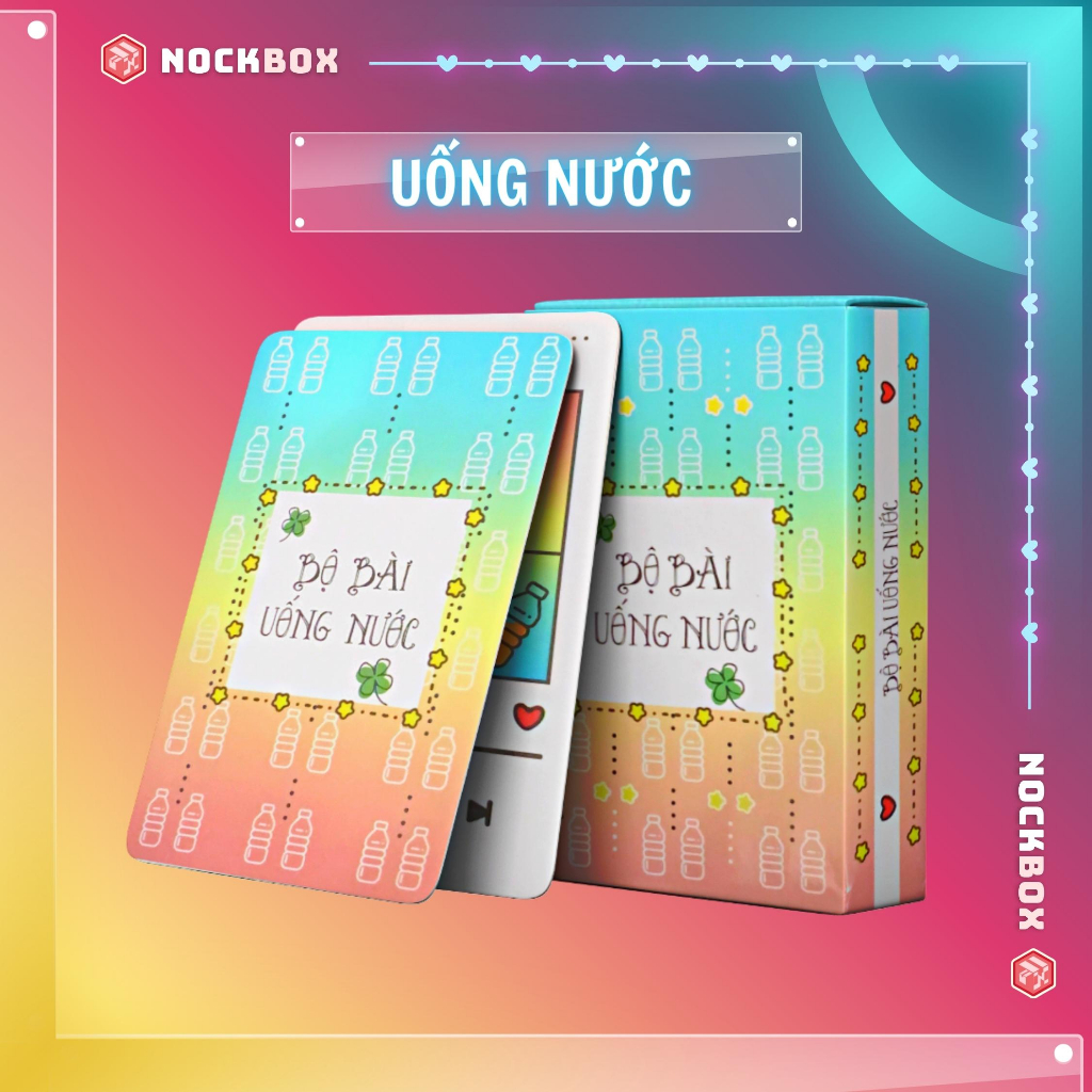 Bộ bài Uống Nước 50 lá phiên bản học đường - Bài Drinking game trong sáng nhẹ nhàng cho nhóm bạn học giải lao tại trường