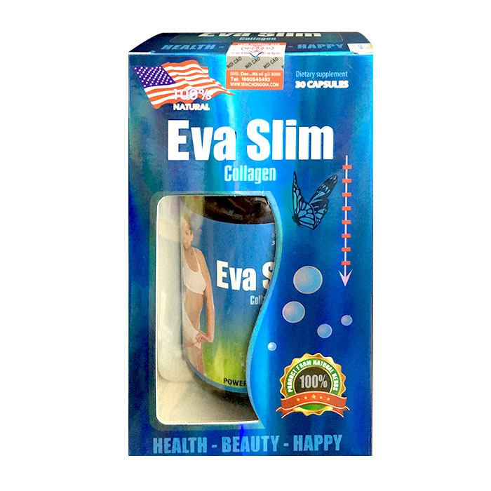 Viên uống giảm cân Eva Slim Collagen USA- 30 VIÊN