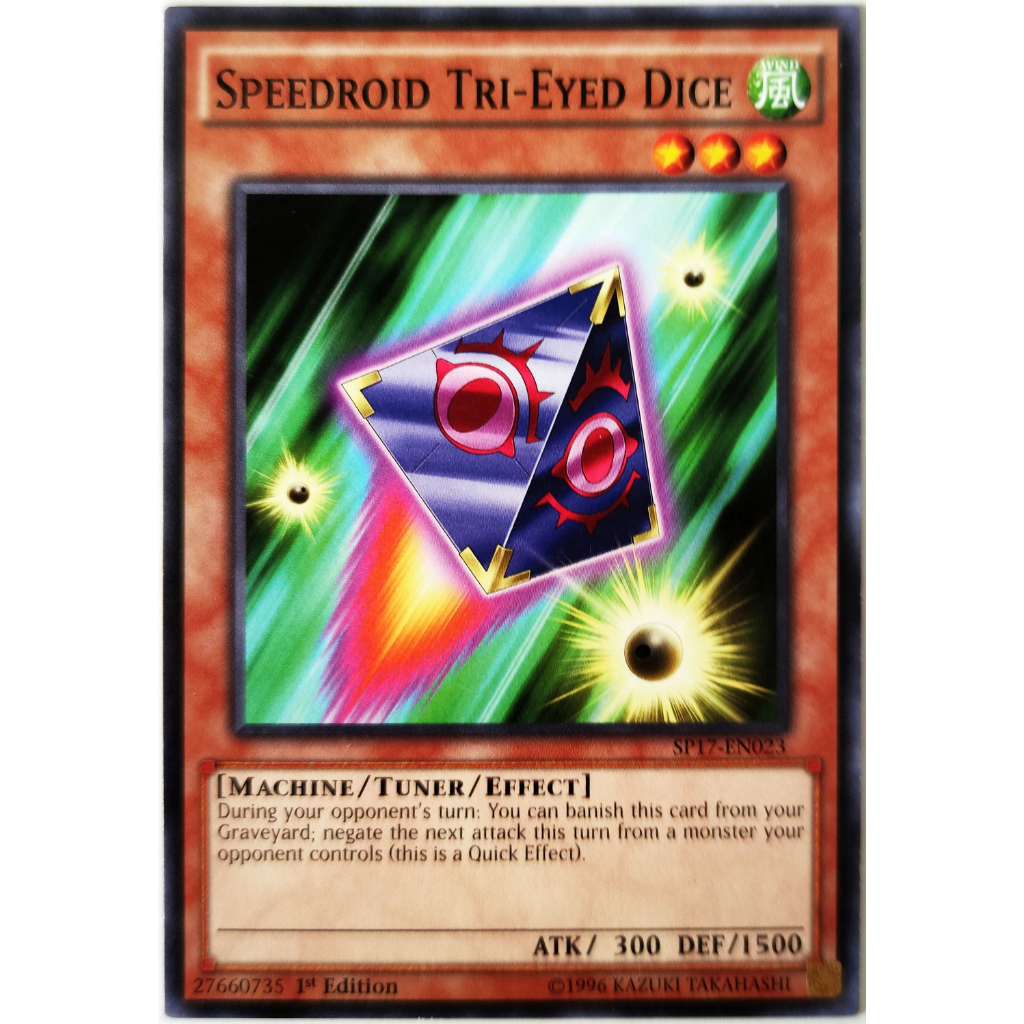 [Thẻ Yugioh] Speedroid Tri-Eyed Dice |EN| Common