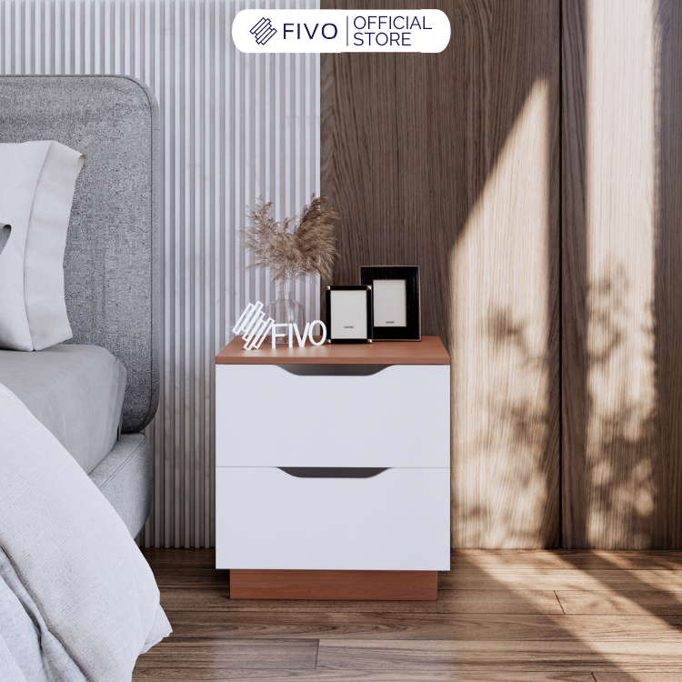 Kệ Tủ Đầu Giường Hiện Đại Gỗ Lắp Ráp Thông Minh Phù Hợp Với Mọi Không Gian Phòng Ngủ FIVO FT18