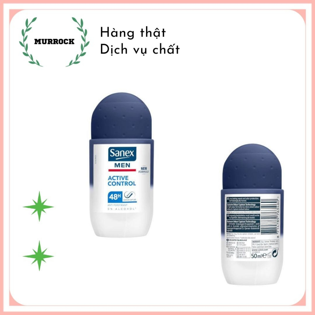 Lăn khử mùi Sanex 50ml UK Anh Quốc