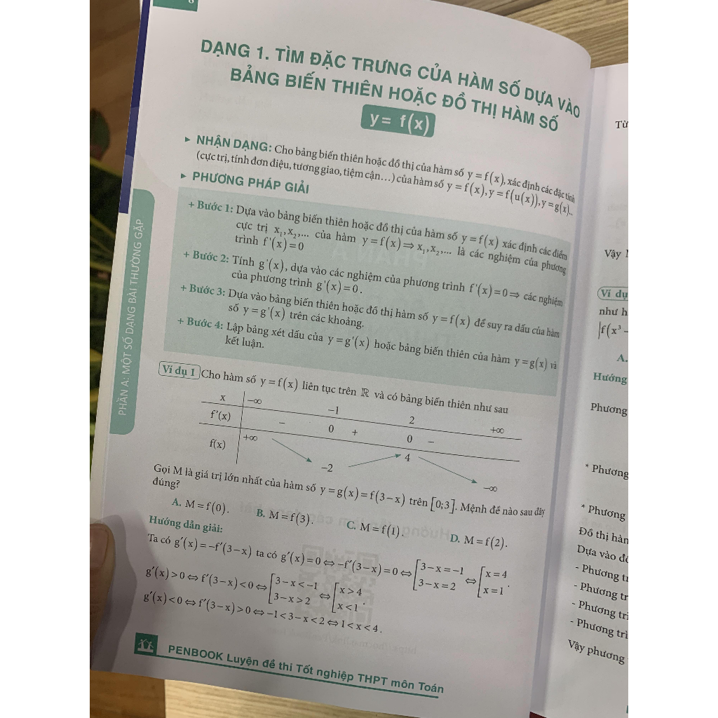 Sách lớp 12 - PENBOOK môn Toán – Luyện đề thi tốt nghiệp THPT theo xu hướng mới nhất dành cho 2k6 (Bản thi năm 2024)