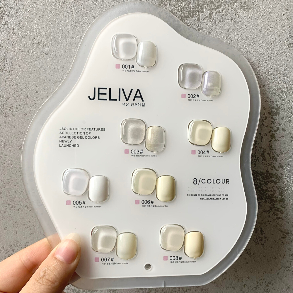 Set sơn gel trắng JELIVA 8 màu NGHI THẢO