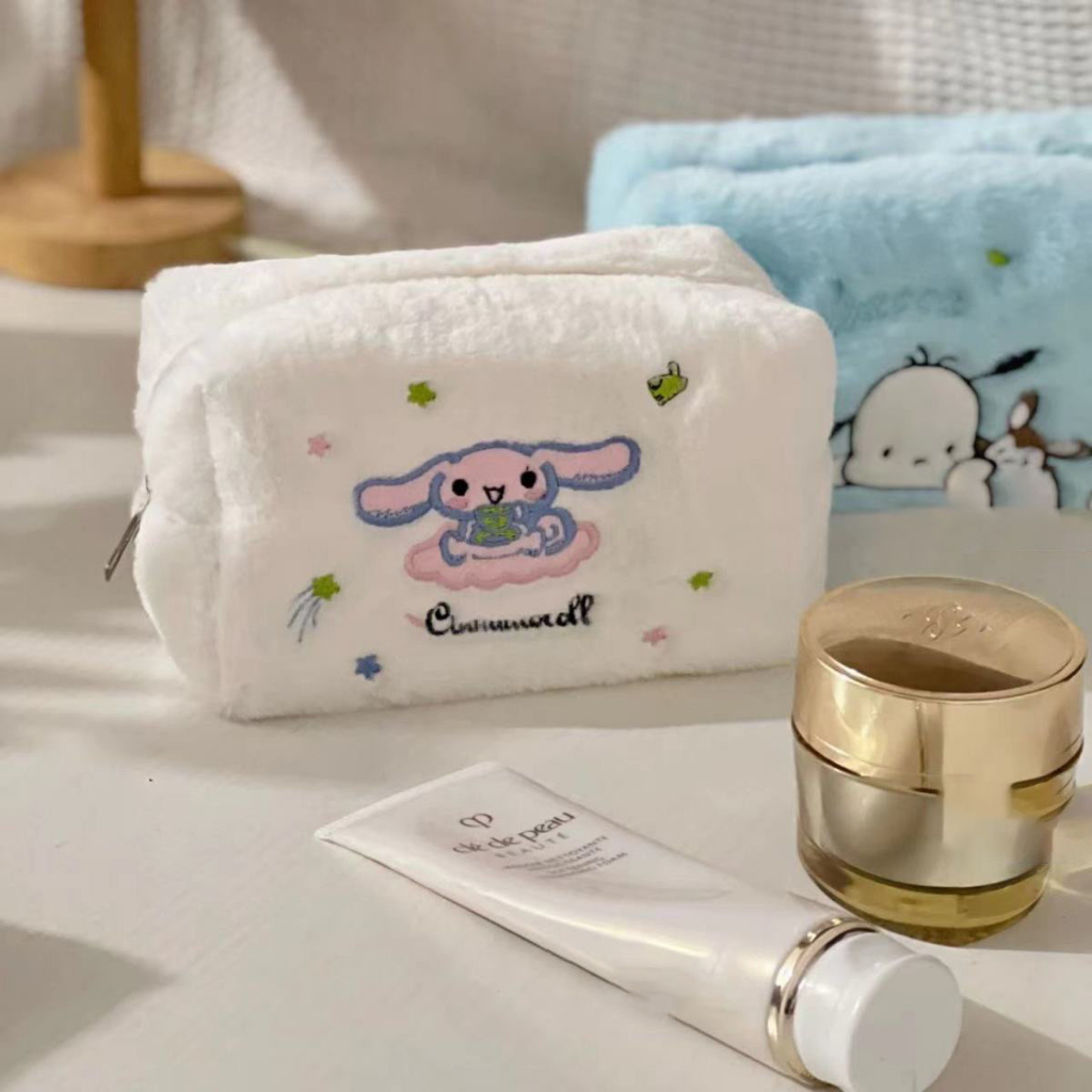 Hộp Bút Vải Long Xù Cỡ To Hình Kurumi Đáng Yêu  - Bóp Viết Lông Kiểu Hàn Xinh Xắn Hot Ins DUHU HBV32