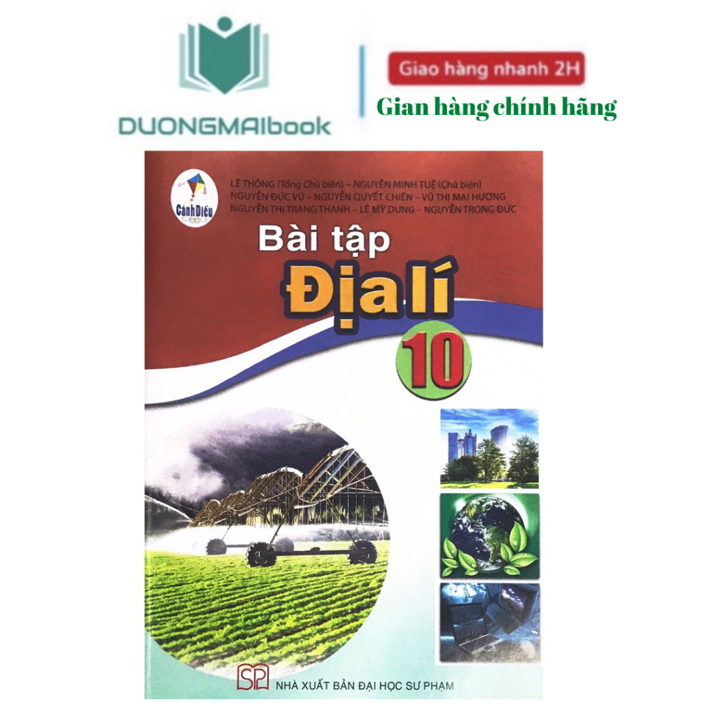 Sách - Bài tập Địa lí 10 - bộ Cánh Diều (bán kèm 1 bút bi)