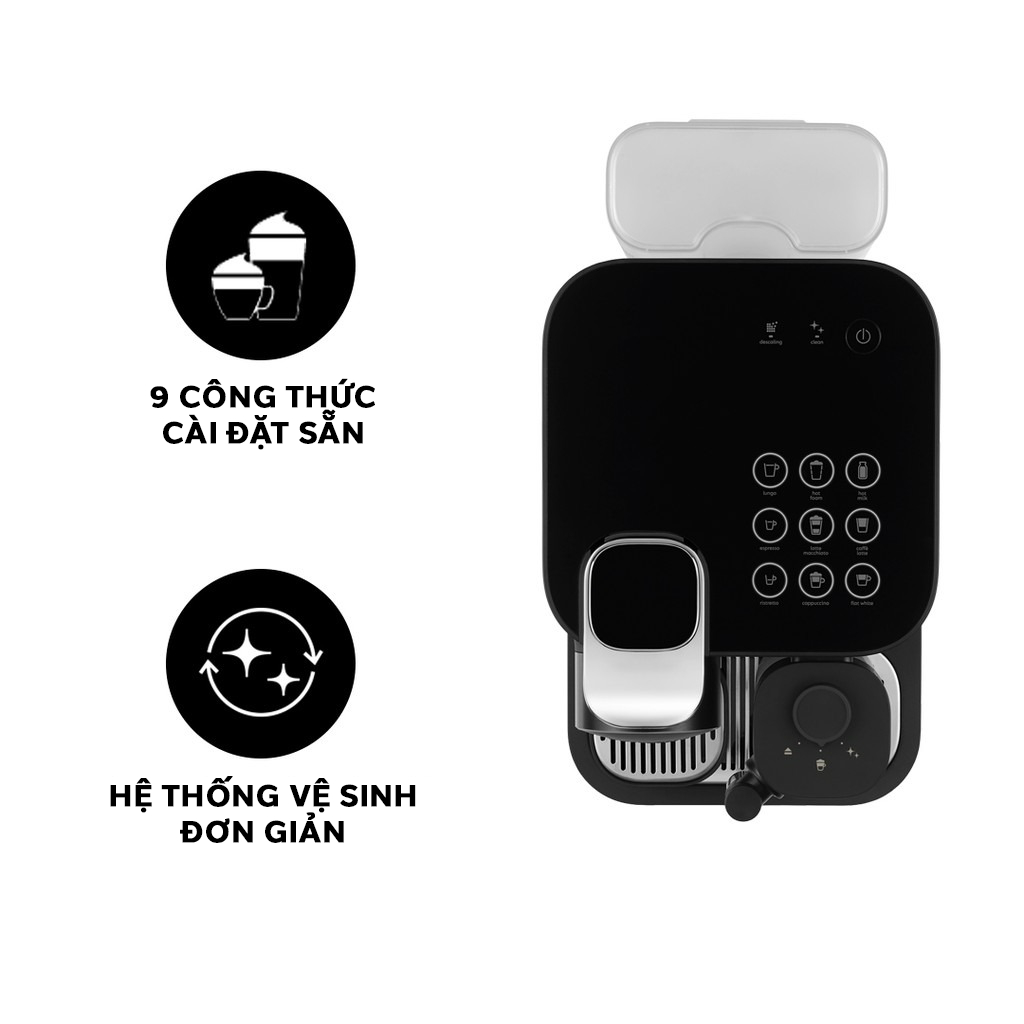 Máy pha cà phê Nespresso Gran Lattissima Đen