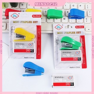 Ghim bấm mini cute tặng kèm hộp ghim thay thế