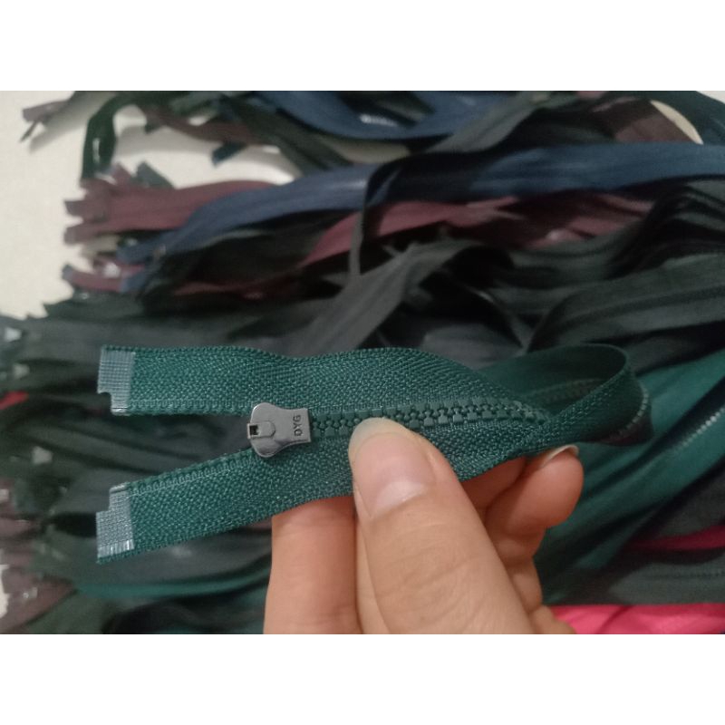 Dây khoá áo khoác cá xấu và cước r3 r5 nhiều màu 40_60cm