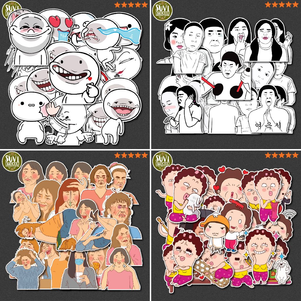 Combo 20 Sticker chống nước sticker dán laptop, điện thoại, đàn guitar, mũ bảo hiểm, vali. CB20