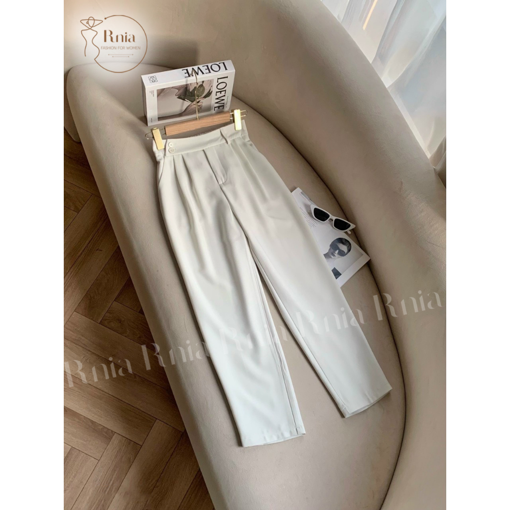 Quần Nữ Dáng Baggy Cạp Chun Sau RNIA Q23102