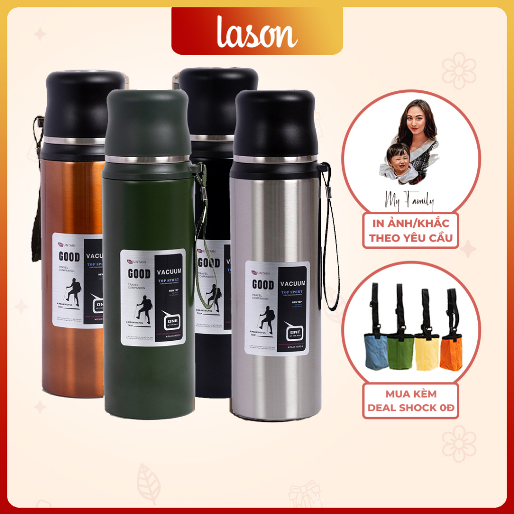 Bình nước giữ nhiệt cỡ bự Travel 1000ml BN-GN01021
