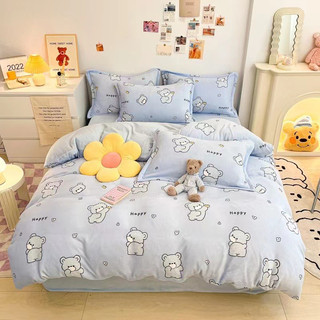 Thanh lý Bộ Chăn Ga Gối Nỉ Nhung 3D-bedding58