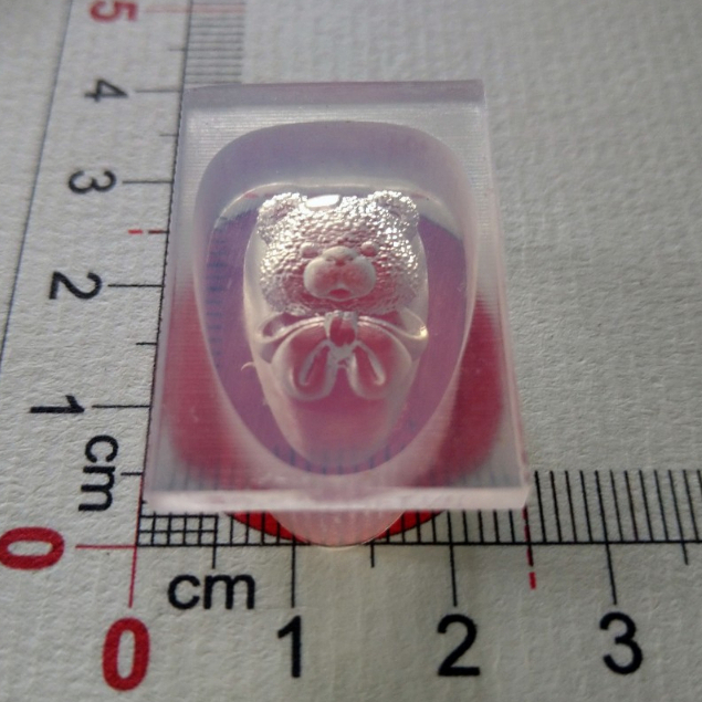 Khuôn charm gấu bột cho nail