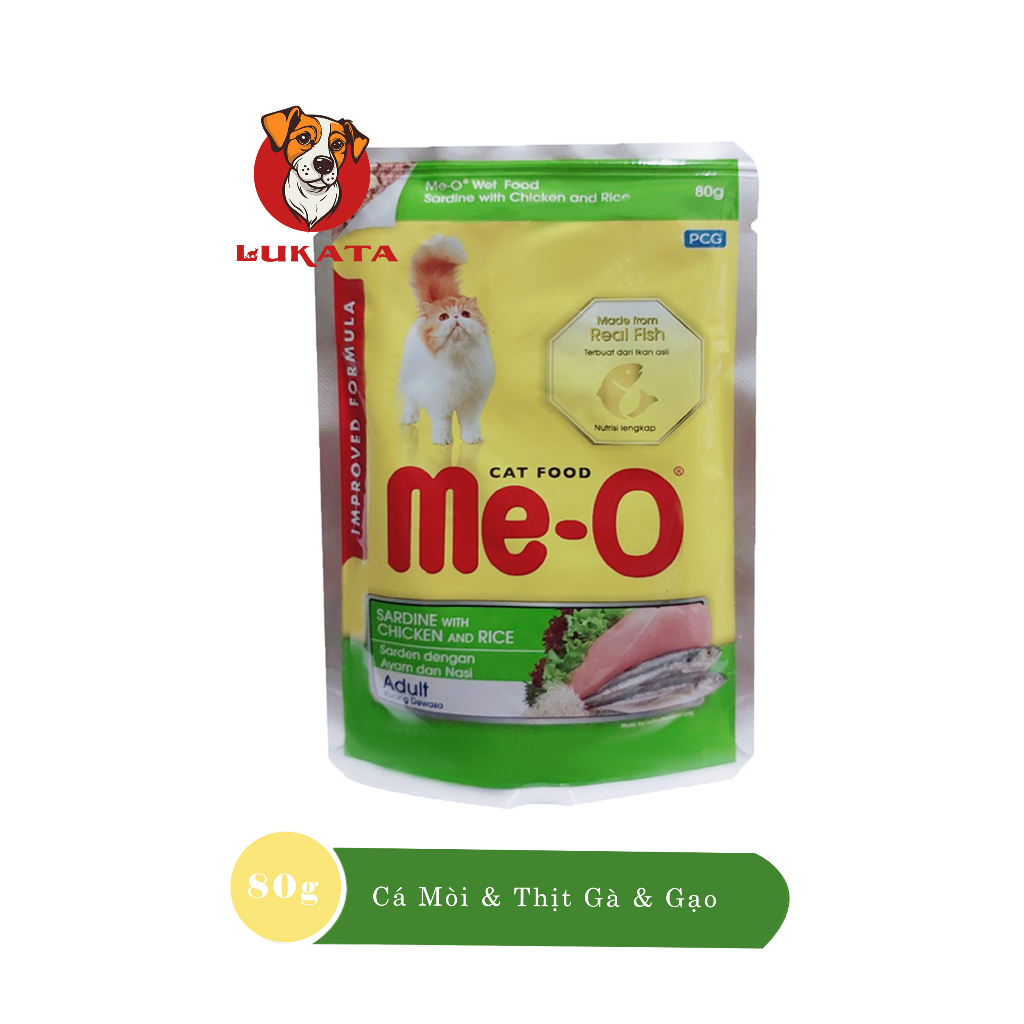 Pate Me-O Cho Mèo - Thức Ăn Cho Mèo Pate Mèo Lớn - Pate Mèo - LUKATA