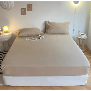 Bộ ga giường và 2 vỏ gối cotton tici ETAMISHOP drap giường trơn các màu lựa đủ mọi size nệm