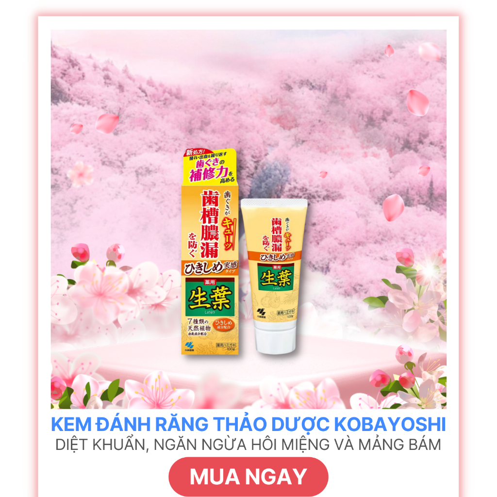 Kem đánh răng thảo dược Kobayashi Shouyou 100g