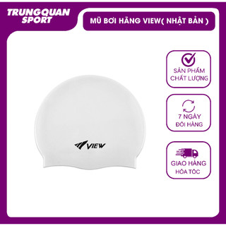 Mũ bơi View Chất liệu silicone - Màu trắng