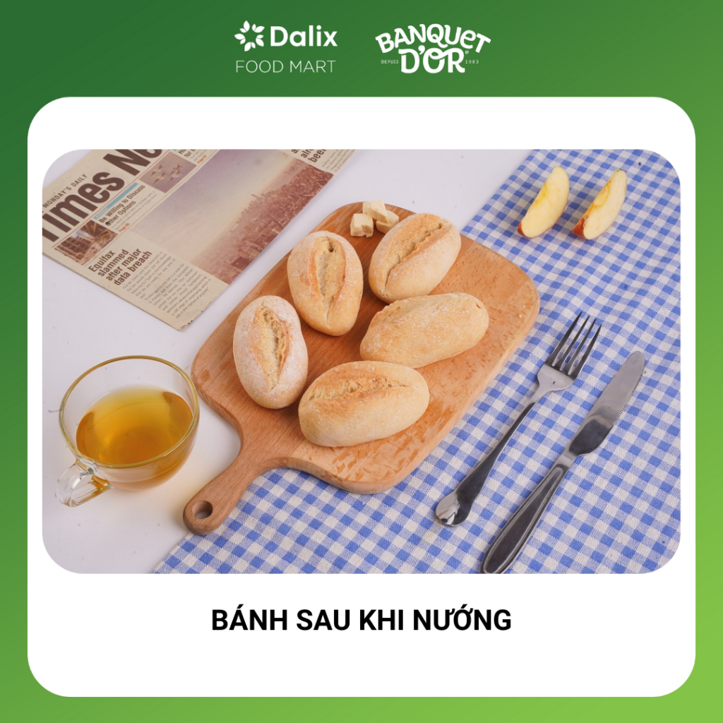 BÁNH MÌ PHÁP MINI - 240 g  Nhập Khẩu - Nướng nồi chiên không dầu hoặc lò nướng