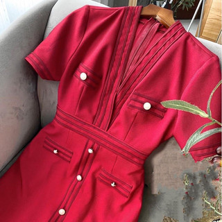 MẬP STYLE ĐẦM BODY THUN ĐỎ SIZE 50-90 KG