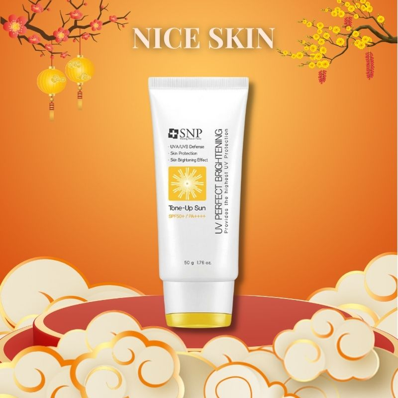 Kem chống nắng SNP SPF 50 PA++++ - Kem chống nắng dưỡng trắng, nâng tone trắng sáng tự nhiên