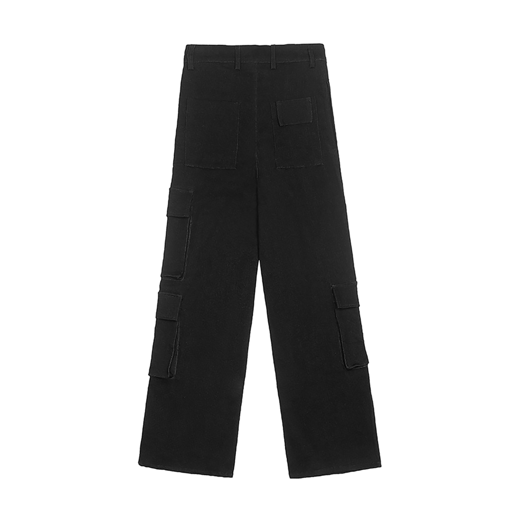 QUẦN JEAN DÀI CARGO PANTS - SS23 JEAN CARGO PANTS - BLACK