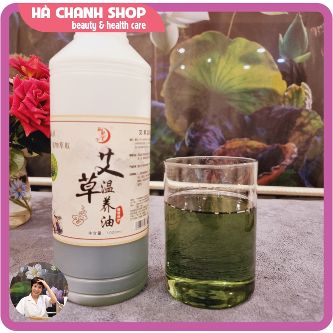 Dầu Ngải Cứu Nóng Đặc Massage Body Chai 1000ml Tinh Dầu Ngải Mát Xa Yuxitang Đậm Đặc Nóng Ấm Sâu Và Trơn Mượt