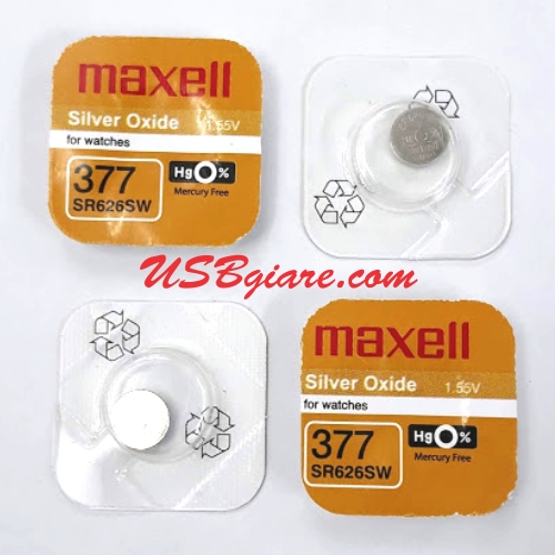 PIN MAXELL SR626SW 377 AG4 626 PIN ĐƠN 1 VIÊN 1 VỈ