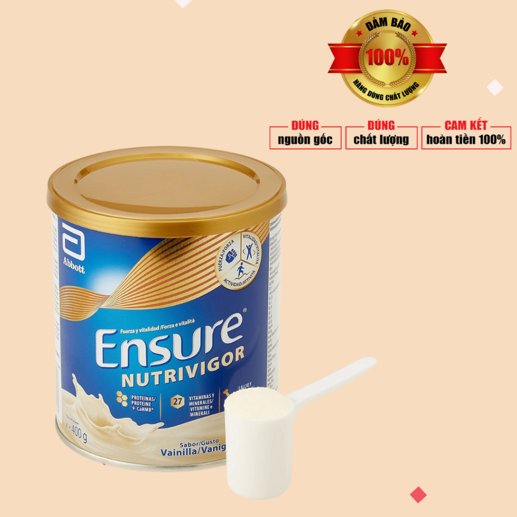 Sữa Bột Ensure NutriVigor Shake Vanilla 400g - Anh