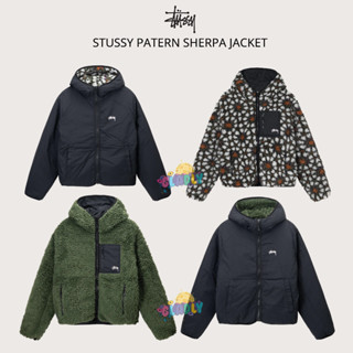 Áo Khoác Lông Cừu Stussy Patern Sherpa Jacket