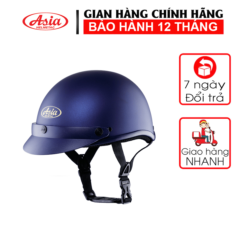 Mũ Bảo Hiểm 1/2 Đầu Asia MT-105 Chính Hãng - Bảo Hành 12 Tháng