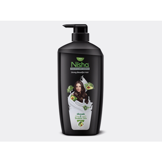 Dầu gội Yutika Nisha chắc khỏe bóng mượt Bơ và Dầu Brahmi chai 600ml