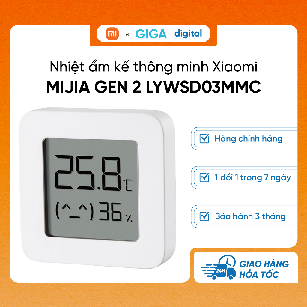 Nhiệt ẩm kế thông minh Xiaomi Mijia gen 2 LYWSD03MMC