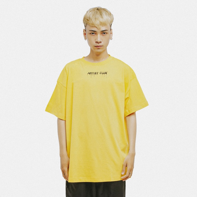 Áo Thun T-shirt Unisex Oversized Tay Ngắn Oversize Local Brand Artist Club OVERSIZED màu Vàng