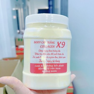 1kg kem body kích trắng collagen x9