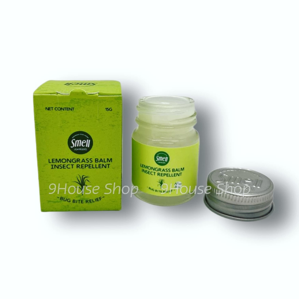 (Smell) 01 Hủ Cao Sả Bôi Côn Trùng Smell 100% Tự Nhiên Thái Lan 15gr (bé sơ sinh &amp; phụ nữ có thai)
