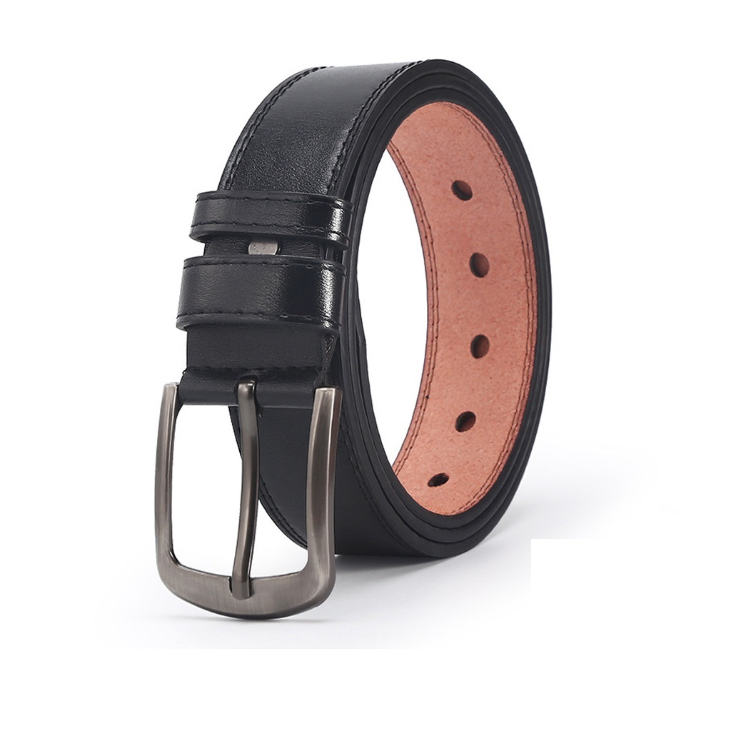 Thắt lưng nam da bò, khóa hợp kim Louie Store